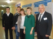 Декан инженерного факультета А.В. Мартьянычев (справа)  с родными А.Ф. Ломаченко.
