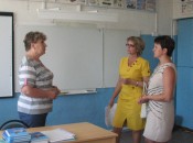 Директор Карабатовской основной школы И.Н. Лабутина рассказывает о проделанной работе
