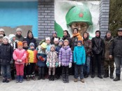 Участники акции по благоустройству села Кишкино