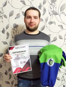 Александр Шальнов от лица команды «Фортуна» благодарит всех, кто помог выиграть приз