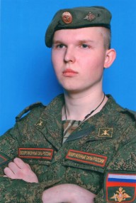 Рядовой Максим Дулепов во время прохождения службы в учебном центре