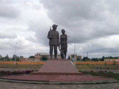 Памятник шахтерам в г Шахтинск, Казахстан