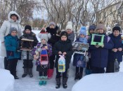 Участники акции «Покормите птиц зимой» из Кишкина