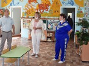 В Григоровском детском саду комиссию встретила заведующая Лидия Аркадьевна Спиридонова и рассказала о готовности дошкольного учреждения к учебному году