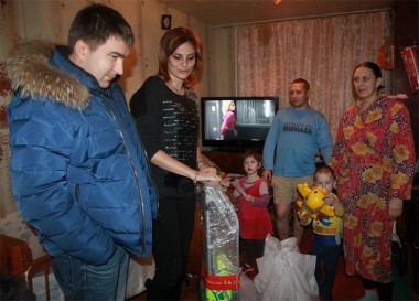 Волонтеры из Н.Новгорода устроили многодетной семье Храмовых из поселка Советский настоящий праздник