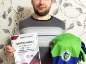 Александр Шальнов от лица команды «Фортуна» благодарит всех, кто помог выиграть приз