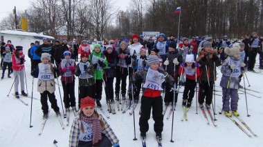 Самые юные участники от ЦРТДЮ на Лыжне России-2016