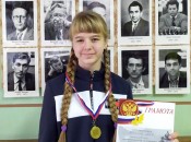Шахматистка Люба Новожилова из Б.Мурашкина