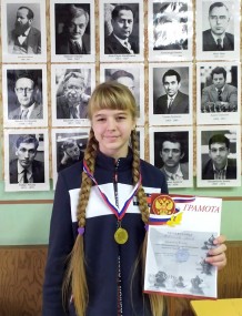 Шахматистка Люба Новожилова из Б.Мурашкина