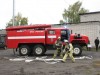 Бойцы ПСЧ-129 разворачивают пожарные рукава