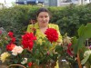 Людмила Раззоренова (с. Ивановское)  со своими розами (3 место)