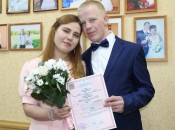 Новоиспеченные супруги — Наталья и Александр Сахаровы